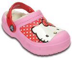Crocs Kids Hello Kitty® Dots Lined Clog