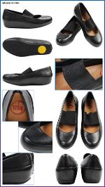 Fitflop Due Mary Jane Leather Black(หมด)